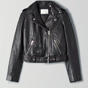 Aritzia Lennon Leather Biker Jacket